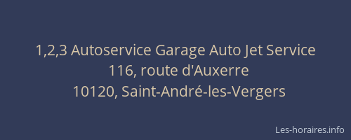 1,2,3 Autoservice Garage Auto Jet Service