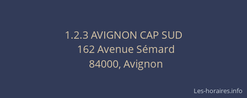 1.2.3 AVIGNON CAP SUD