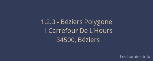 1.2.3 - Béziers Polygone