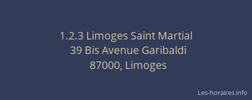 1.2.3 Limoges Saint Martial
