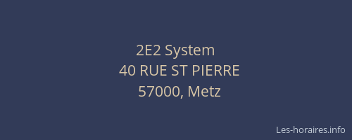 2E2 System