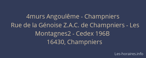 4murs Angoulême - Champniers