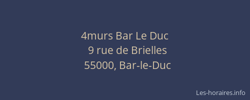 4murs Bar Le Duc