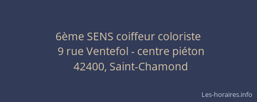 6ème SENS coiffeur coloriste