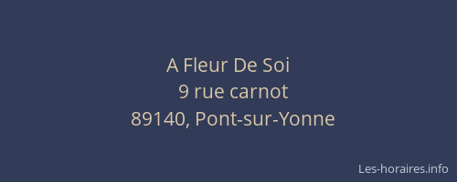 A Fleur De Soi