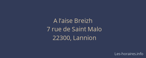 A l’aise Breizh