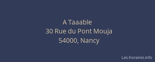 A Taaable