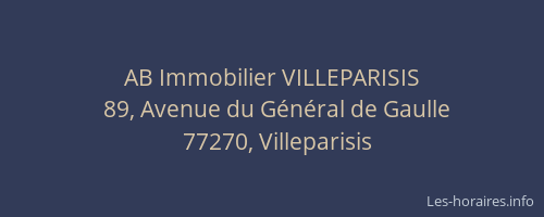 AB Immobilier VILLEPARISIS