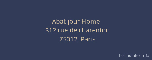 Abat-jour Home