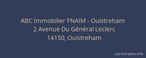 ABC Immobilier FNAIM - Ouistreham