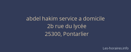 abdel hakim service a domicile