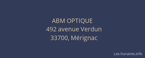 ABM OPTIQUE