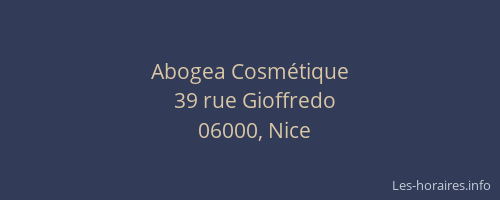 Abogea Cosmétique