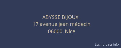 ABYSSE BIJOUX