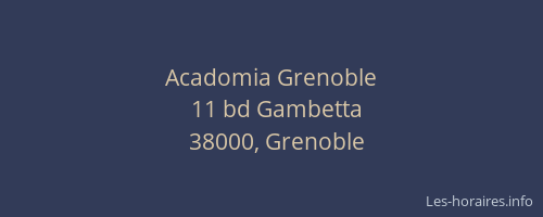 Acadomia Grenoble