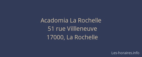 Acadomia La Rochelle