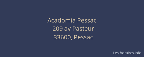 Acadomia Pessac