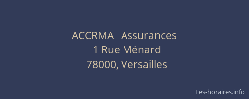 ACCRMA   Assurances