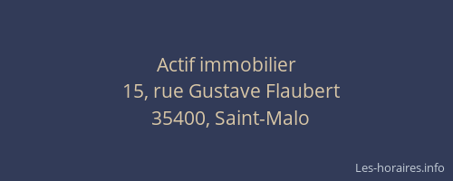 Actif immobilier