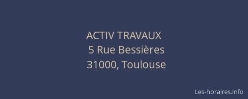 ACTIV TRAVAUX