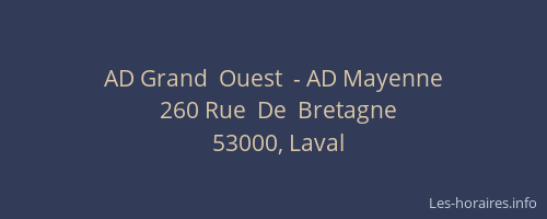 AD Grand  Ouest  - AD Mayenne