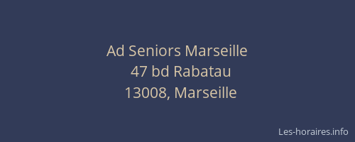 Ad Seniors Marseille