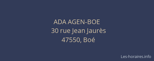 ADA AGEN-BOE