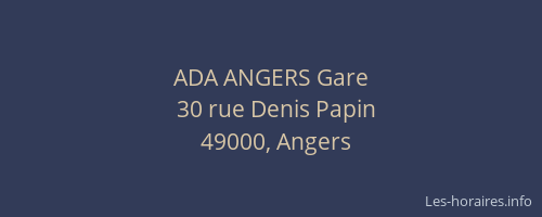 ADA ANGERS Gare