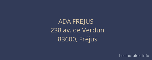 ADA FREJUS