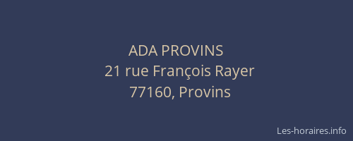 ADA PROVINS