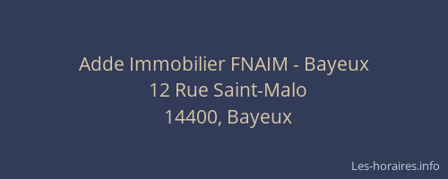 Adde Immobilier FNAIM - Bayeux
