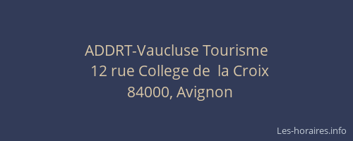 ADDRT-Vaucluse Tourisme