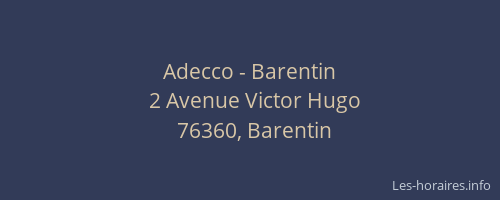 Adecco - Barentin