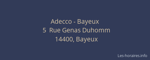 Adecco - Bayeux