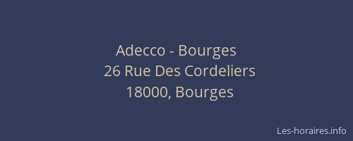 Adecco - Bourges