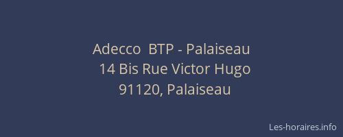 Adecco  BTP - Palaiseau