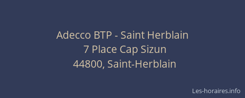 Adecco BTP - Saint Herblain