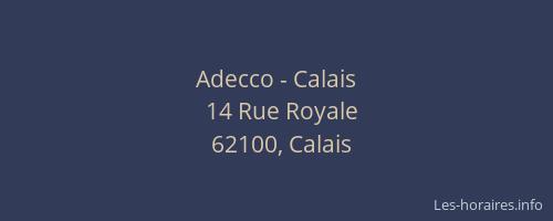 Adecco - Calais