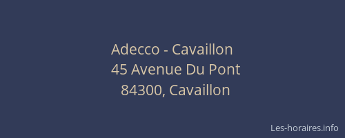 Adecco - Cavaillon