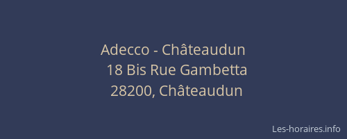 Adecco - Châteaudun