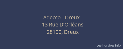 Adecco - Dreux