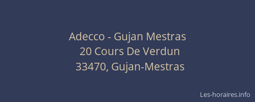 Adecco - Gujan Mestras