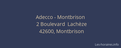 Adecco - Montbrison