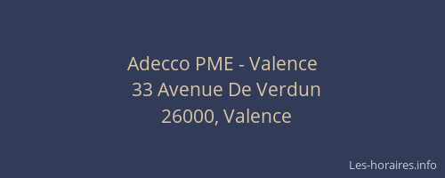 Adecco PME - Valence