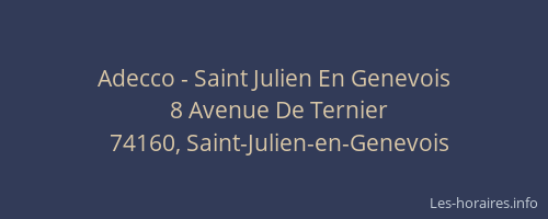 Adecco - Saint Julien En Genevois