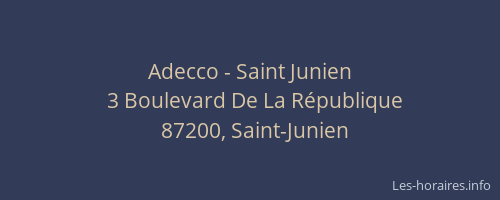 Adecco - Saint Junien