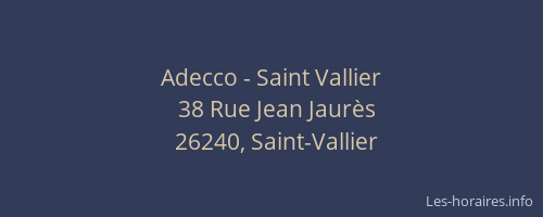 Adecco - Saint Vallier