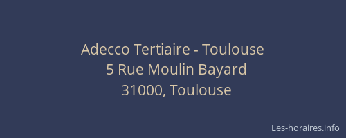 Adecco Tertiaire - Toulouse