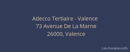 Adecco Tertiaire - Valence
