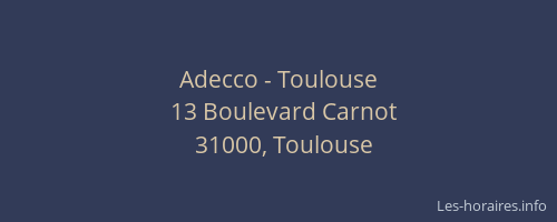 Adecco - Toulouse